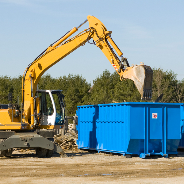 can i choose the location where the residential dumpster will be placed in Sylvan Lake